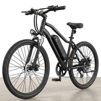 Electric Bike - 750W/1000W Peak Motor Electric Bicycle, 20MPH, 60+ Miles, Removable Battery, Shock Absorber, 5 Speed E Bike, 26” Tire Commuter Electric Bicycle for Adults — Studio Shot