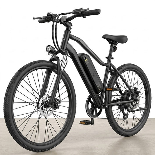 Electric Bike - 750W/1000W Peak Motor Electric Bicycle, 20MPH, 60+ Miles, Removable Battery, Shock Absorber, 5 Speed E Bike, 26” Tire Commuter Electric Bicycle for Adults — Studio Shot