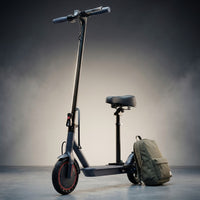 Electric Scooter with Seat, 350W Folding Scooter for Adults & Teens | 5.2Ah / 7.8Ah Battery Option, 8.5" Solid Tires, 19MPH, 21-Miles, Dual Brake, Seated Escooter for Girls, Students and Commuter — Studio Shot