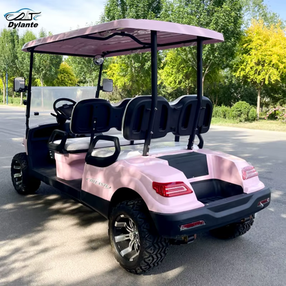 Hot Selling New Solar Panel Powered 4KW 5KW Off-Road Vehicle 60V Lithium Battery Adult 6 Seater 4 Wheel Beach Golf Cart
