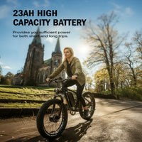 Full Suspension Electric Bike Engineered for Off-Road Performance, 2000W Dual Motor, 52V 23AH Battery, 26 Inch Fat Tires
