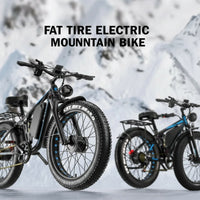 Full Suspension Electric Bike Engineered for Off-Road Performance, 2000W Dual Motor, 52V 23AH Battery, 26 Inch Fat Tires