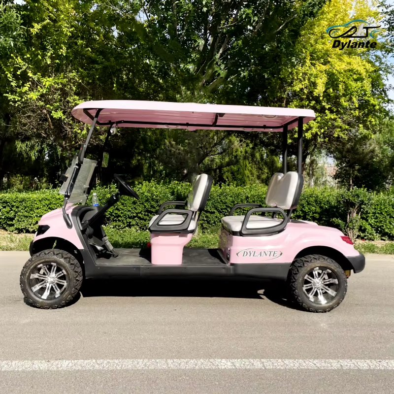 Hot Selling New Solar Panel Powered 4KW 5KW Off-Road Vehicle 60V Lithium Battery Adult 6 Seater 4 Wheel Beach Golf Cart