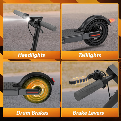 Electric Scooter, 1200W/1000W/500W Powerful Motor, 28/25/21/18 MPH, 28/25/23/21 Miles, 10" /8.5" Tires, Foldable, App Control Escooter, Commuting Electric Scooter for Adults