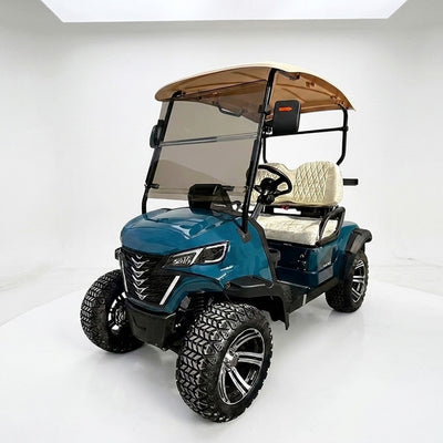 Electric Golf Cart Built for Off-Road Adventures, Street Legal, Adjustable Seating, Four-Wheel Disc Brakes