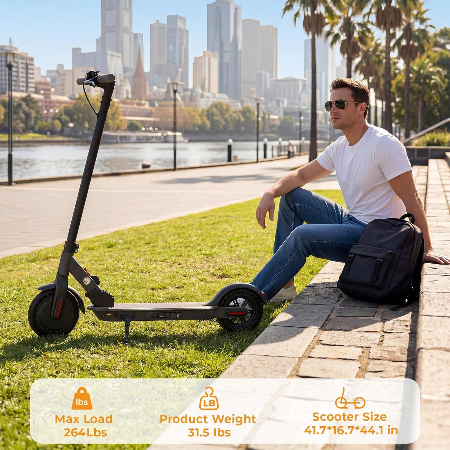 Electric Scooter, 1200W/1000W/500W Powerful Motor, 28/25/21/18 MPH, 28/25/23/21 Miles, 10" /8.5" Tires, Foldable, App Control Escooter, Commuting Electric Scooter for Adults
