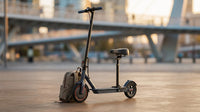 Electric Scooter with Seat, 350W Folding Scooter for Adults & Teens | 5.2Ah / 7.8Ah Battery Option, 8.5" Solid Tires, 19MPH, 21-Miles, Dual Brake, Seated Escooter for Girls, Students and Commuter — Lifestyle