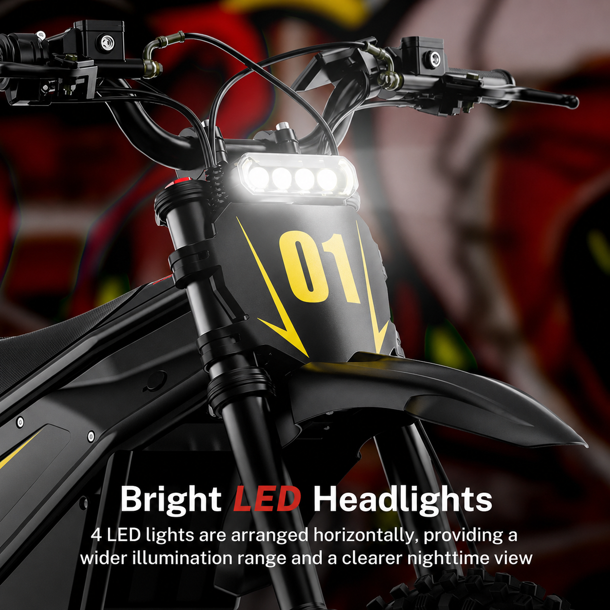 4160W Mid-Drive Electric Dirt Bike with 52V 26Ah Battery