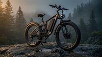 Off-Road Full Suspension Electric Bike 2000W Dual Motor 52V 23AH Battery Mountain Electric Bike 26 Inch Fat Tire Electric Bike — Lifestyle