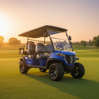 Electric Golf Cart Engineered for All-Terrain Use, 48V 5KW Motor, 4-6 Seater Capacity, Disc Brakes